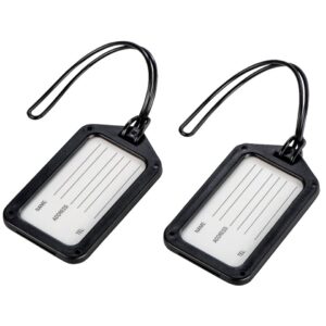 Reisezubehör - Gepäckanhänger 2er-Set, schwarz