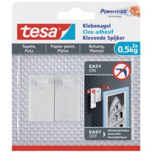 Powerstrips® Klebenagel - ablösbar, Tragfähigkeit 500 g, weiß, 2 Stück