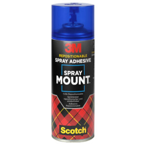 Sprühkleber Spray Mount - wieder ablösbar, transparenter, 400 ml