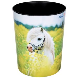 Papierkorb - 13 L, Pferd im Rapsfeld