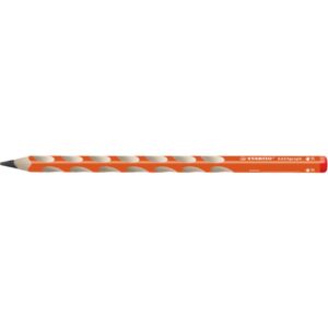 Ergonomischer Dreikant-Bleistift für Rechtshänder - EASYgraph in orange - Einzelstift - Härtegrad HB