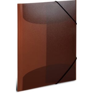 19510 Gummizugmappe - A4, PP transluzent, braun