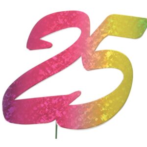 Jubiläumszahl 25 bunt