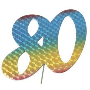 Jubiläumszahl 80 bunt