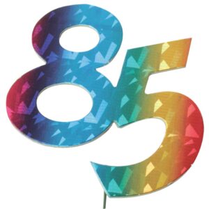 Jubiläumszahl 85 bunt
