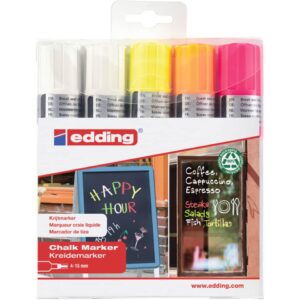 4090 Kreidemarker - 4 - 15 mm, neon sortiert