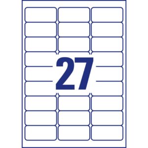 L4737REV-10 Universal-Etiketten - 63,5 x 29,6 mm, weiß, 270 Etiketten, wiederablösbar