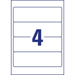 L4761-10 Home Office Ordnerrücken-Etikett - kurz/breit, 61 x 192 mm,weiß, 40 Stück