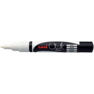 Kreidemarker Uni Chalk - 0,9 - 1,3 mm, weiß