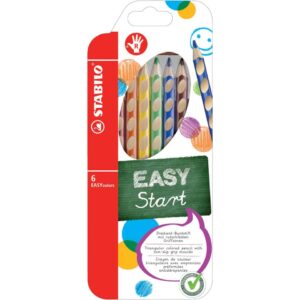 Ergonomischer Buntstift für Rechtshänder - EASYcolors - 6er Pack