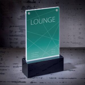 LED-Tischaufsteller luminous - beleuchtbar, für A6