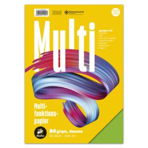 Multifunktionspapier 7X PLUS - A4, 80 g/qm, limone, 50 Blatt