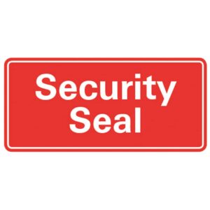 7311 Sicherheitssiegel "Security Seal" - 20 x 38 mm, rot, 200 Stück im Spender
