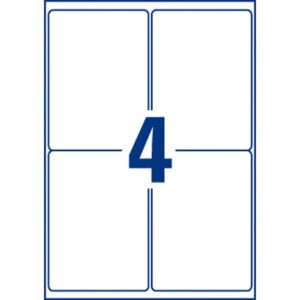 8017-300 Versandetiketten - 99,1x139 mm, 1.200 Stück, weiß