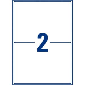 8018-300 Versandetiketten - 199,6x143,5 mm, 600 Stück, weiß