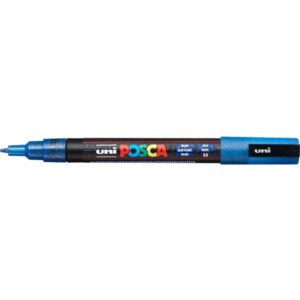 Marker - 0,9 - 1,3 mm, Glitter dunkelblau