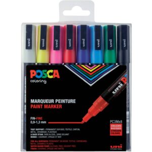 Marker - 0,9 - 1,3 mm, 8 farben sortiert