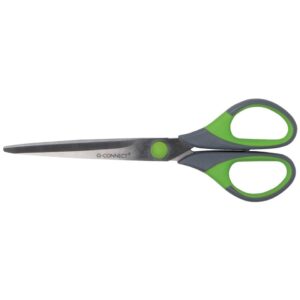 Schere Soft Grip 17,5 cm grau/grün