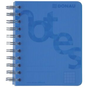 Collegeblock PP Cover - A6, kariert, blau