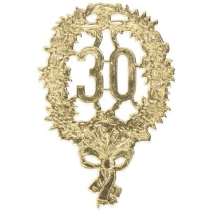 Jubiläumszahl 30 gold
