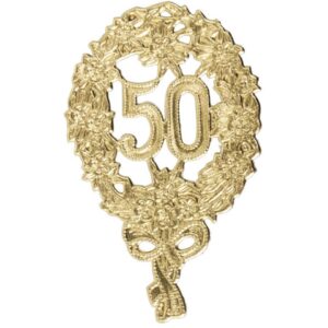 Jubiläumszahl 50 gold