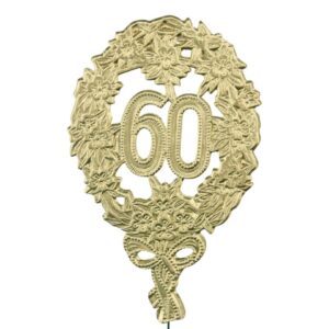Jubiläumszahl 60 gold