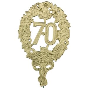 Jubiläumszahl 70 gold