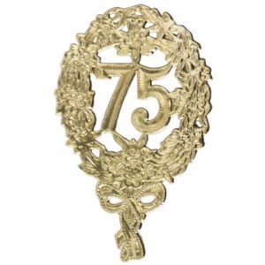 Jubiläumszahl 75 gold