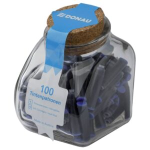Tintenpatronen - königsblau, 100 Stück im Glas