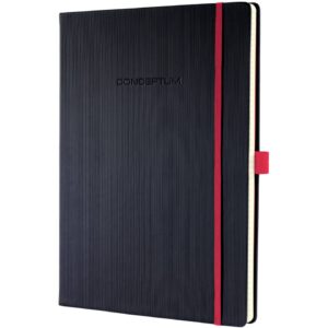 Notizbuch Conceptum Red Edition - ca. A4, liniert, schwarz