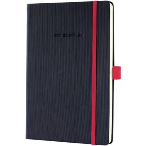 Notizbuch Conceptum Red Edition - ca. A5, liniert, schwarz