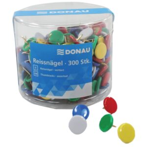 Reißnägel - Ø 10 mm, sortiert, Dose 300 Stück