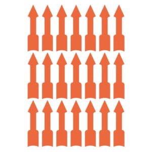 3008 Etiketten in Sonderformaten, 39 x 9 mm, vorgestaltet, 3 Blatt/63 Etiketten, leuchtrot
