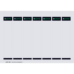 1681 PC-beschriftbare Rückenschilder zum Einstecken - Karton, kurz/schmal, 175 Stück, lichtgrau