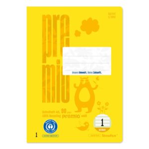 Heft LIN1 - A5, 16 Blatt, 90 g/qm, 5/5/5 mm liniert