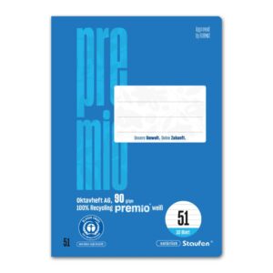 Oktavheft LIN51 - A6, 32 Blatt, 90 g/qm, 7 mm liniert