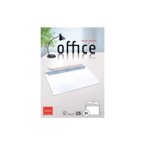 Briefumschlag - C5, hochweiß, Haftklebung, 100 g/qm, 25 Stück