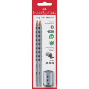 Bleistift-Set Grip 2001 mini - silber, 3-tlg.