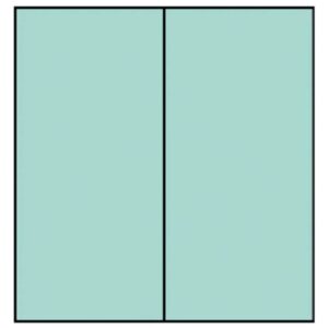 Briefkarte Paperado - DL, 220 g/qm, doppelt, hoch, planliegend, karibik gerippt