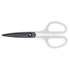 Schere Fitcut Curve - 17,5 cm, weiß/grau