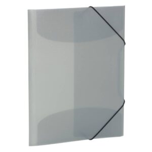 19586 Gummizugmappe - A3, PP transluzent, grau
