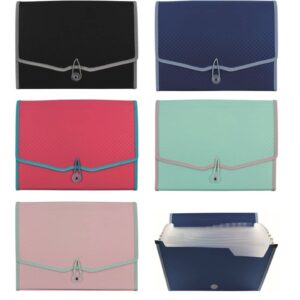 Fächermappe A4 - Kunststoff, 12 Fächer, sortiert