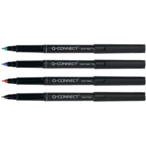 Faserschreiber - permanent, ca. 0,7 mm (F), 4er Pack