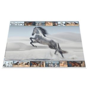Schreibunterlage Pferde - 55 x 35 cm