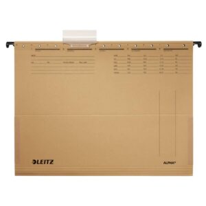 1916 Hängetasche ALPHA® - seitlich mit Fröschen, Natronkarton, naturbraun