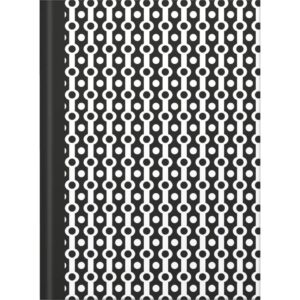 Notizbuch black&white collier - A5, Pünktchenlineatur, 96 Blatt