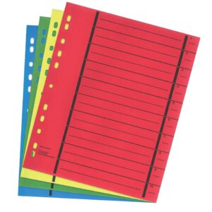 Trennblatt - A4 Überbreite, sortiert, 40 Stück