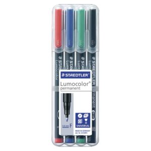 Feinschreiber Universalstift Lumocolor® - permanent, F, 4 Farben