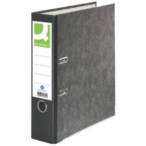 Wolkenmarmor-Ordner - A4, 80 mm, schwarz