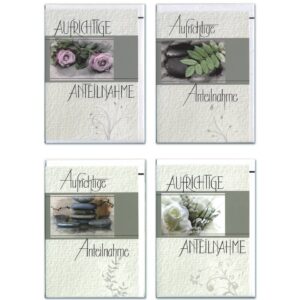 Trauerkarte - inkl. Umschlag, sortiert